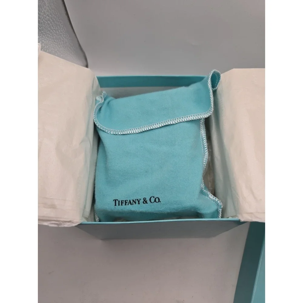 Vintage Tiffany & Co Brass Desktop Clock with Original Box